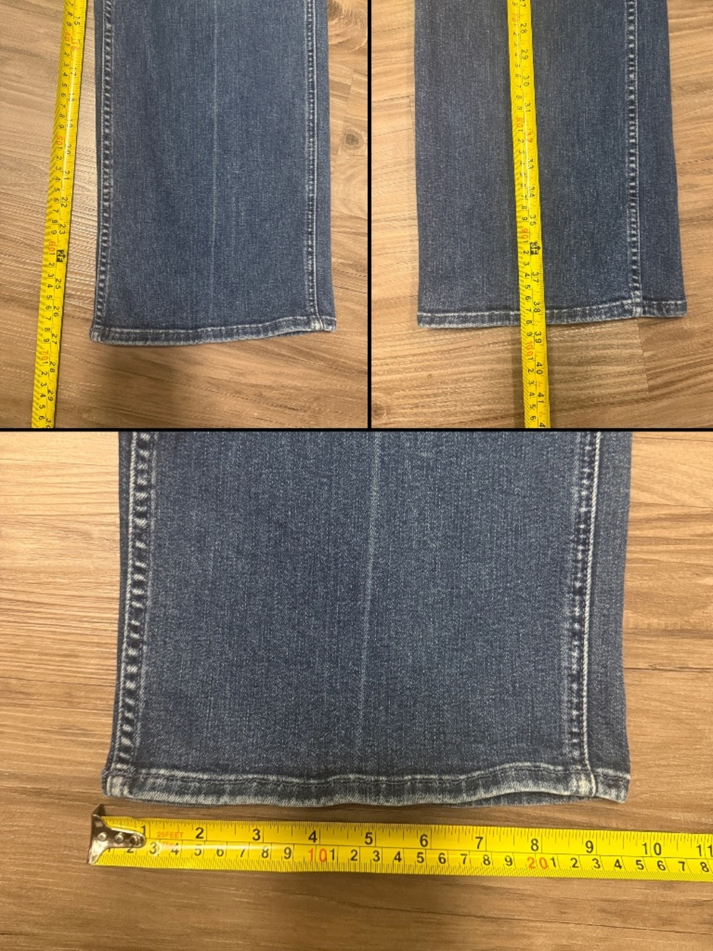 MOTHER The Major Zip Flood Wide Leg Jeans 24 Electric Souvenir $238 - Picture 9 of 12